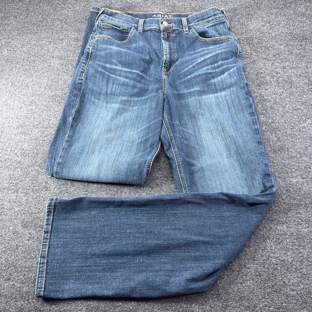 Ariat Denim Womens Relaxed Straight Ultra High Rise Blue Jeans Size 31R